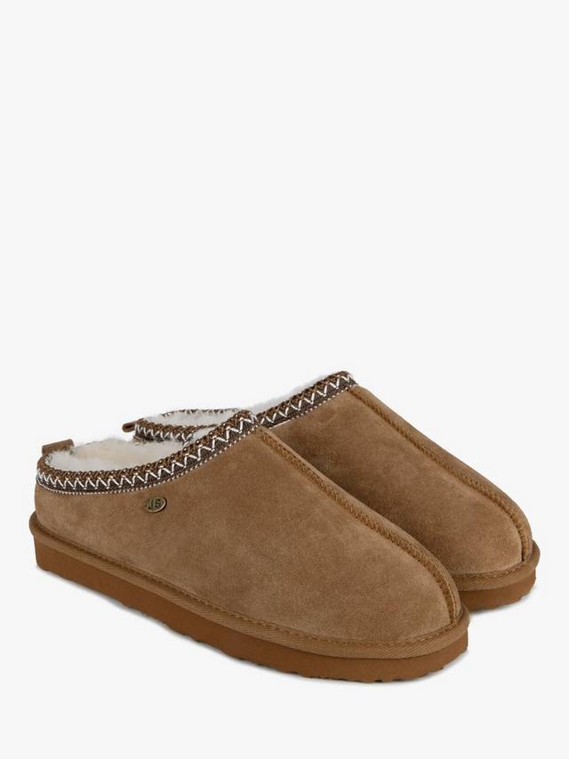 Толстые тапочки из мула из овчины майлза Just Sheepskin, цвет Chestnut — фото 3