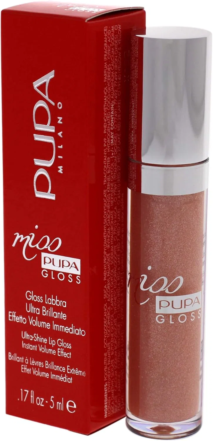 Блеск для губ Miss Pupa Gloss 102 Sexy Skin, PUPA, 1 шт, 0.01 кг — фото 4