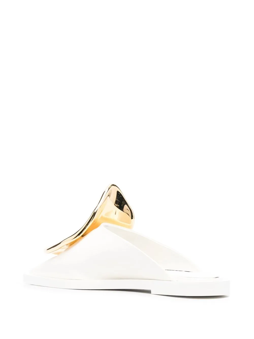 Мюли на плоской подошве JIL SANDER, белый — фото 3