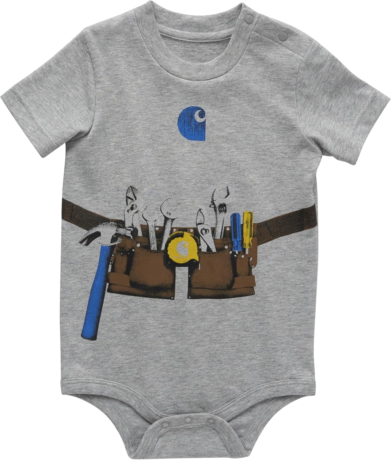 

Carhartt Kid's CA6500 футболка с коротким рукавом и поясом для инструментов - для мальчиков, Tool Belt (Grey Heather)