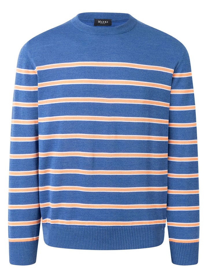 

Maerz Muenchen Шерстяной свитер синего цвета