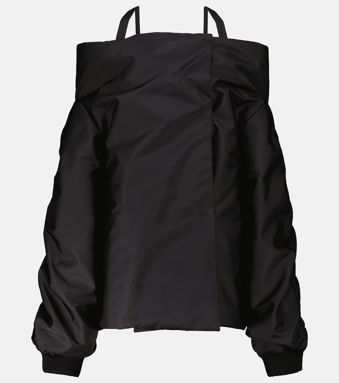 

Нейлоновая куртка с открытыми плечами Prada, Nero