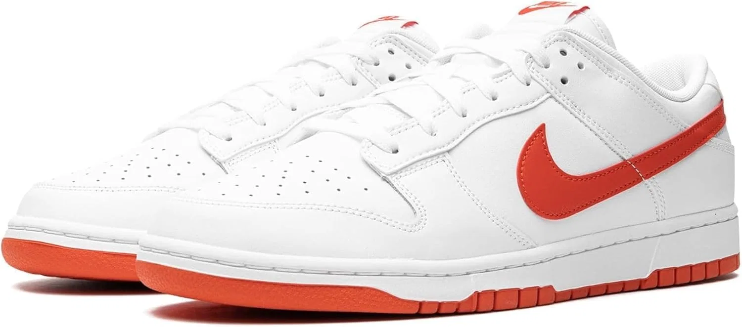 Кроссовки мужские Nike Dunk Low, цвет White Picante Red — фото 2