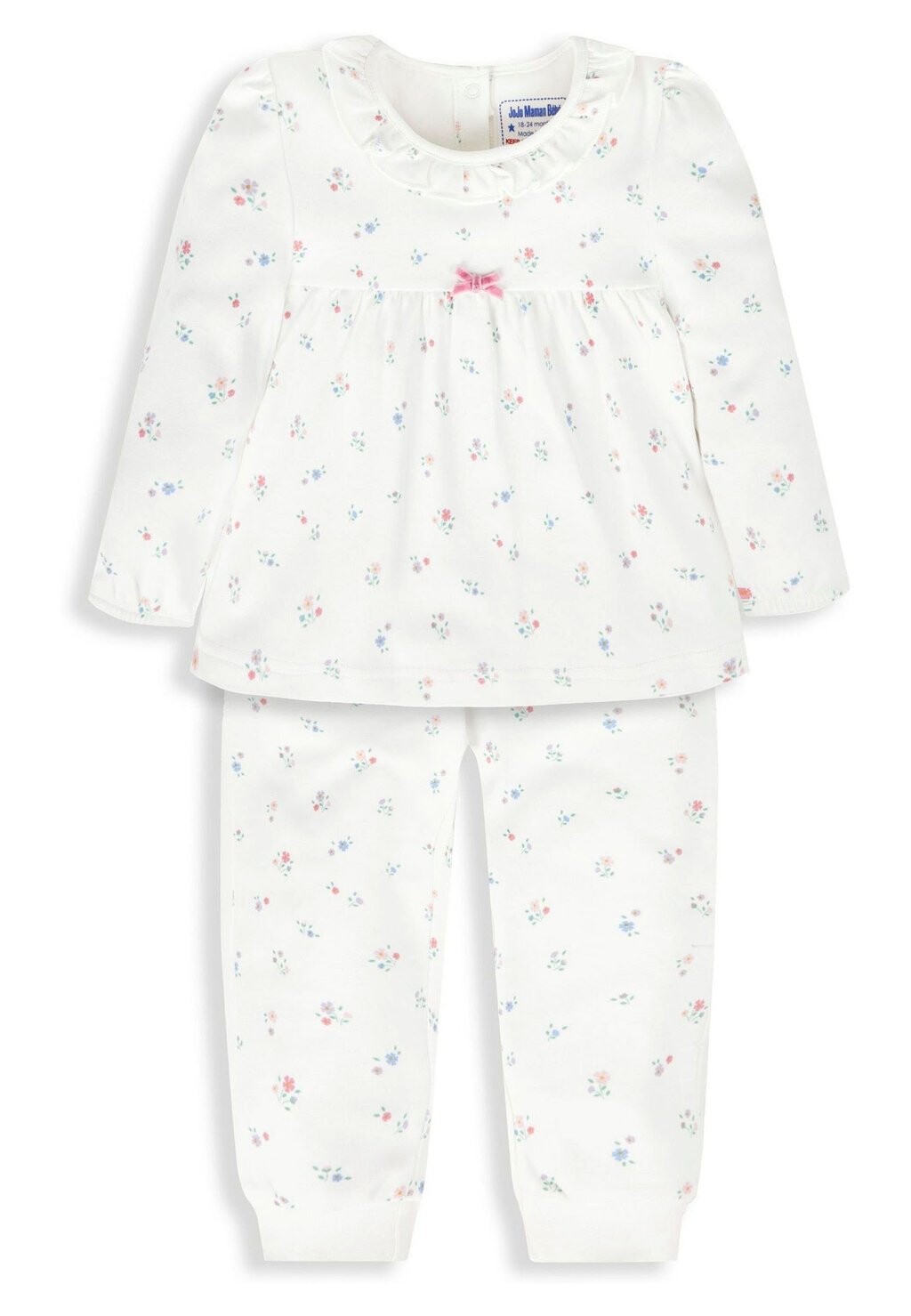 

Пижама Pretty Ditsy Set JoJo Maman Bébé, цвет cream