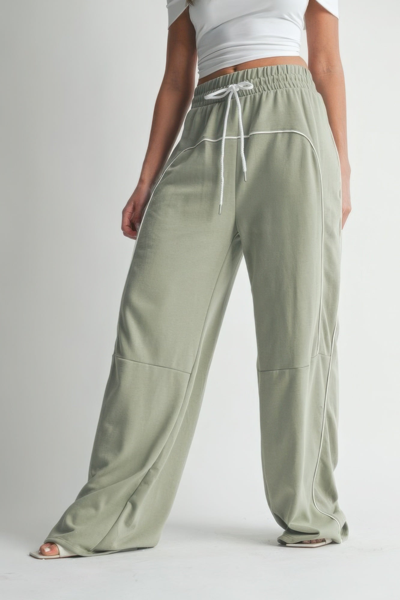 

Брюки на завязках FASHNZFAB, цвет seagrass