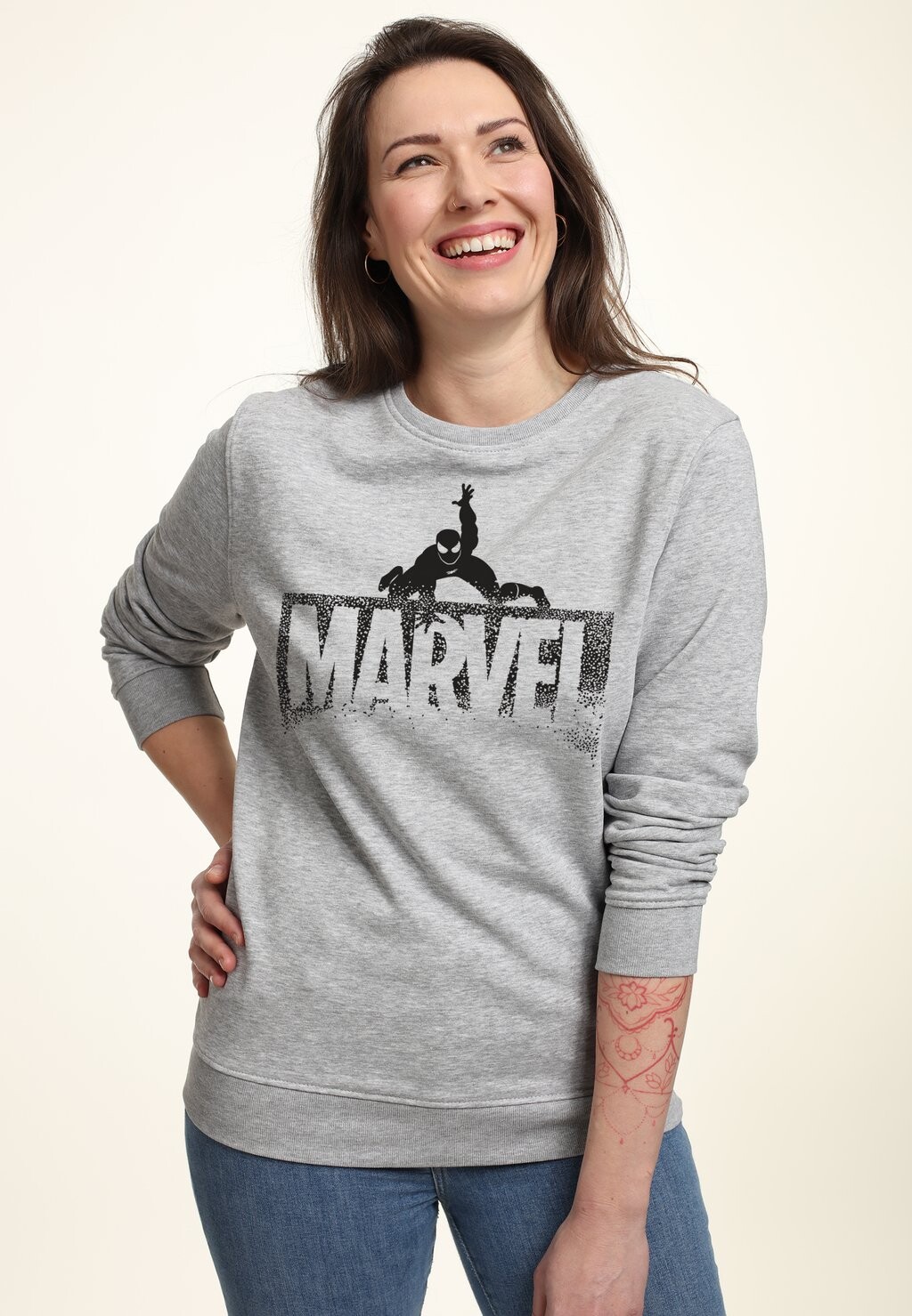 

Толстовка MARVEL SPIDEY SNAP LOGO Marvel, цвет Mottled Light Grey