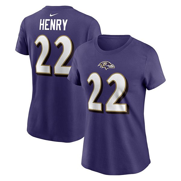 

Футболка с именем и номером игрока Derrick Henry Baltimore Ravens, женская Nike