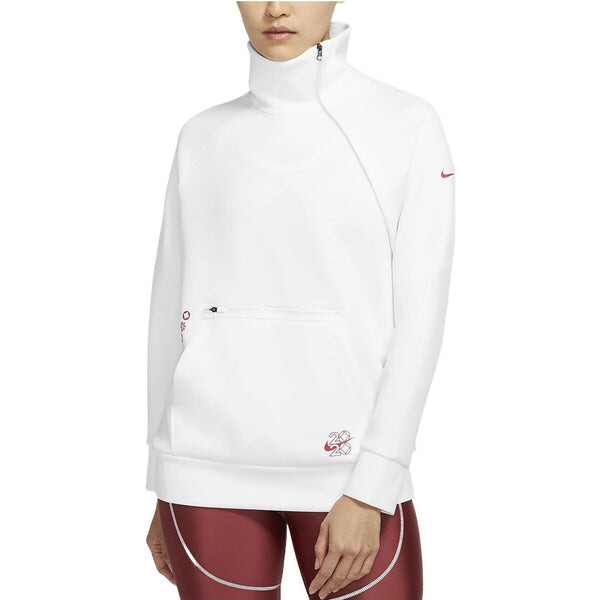 Топ флисовый топ Dri Fit Crew Nike, белый — фото 2