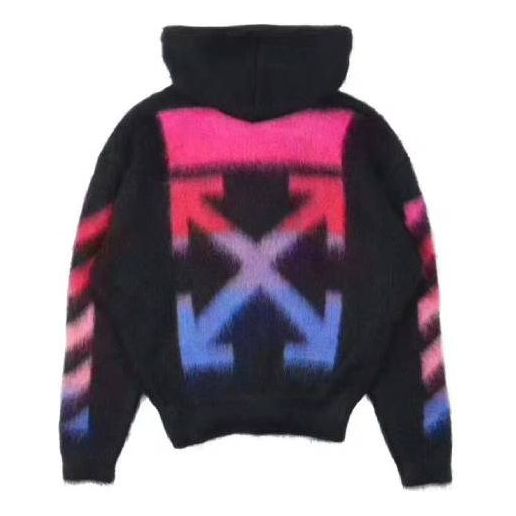 

Куртка men's nylon hooded zipper knit black Off-White, черный