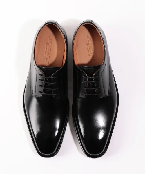 Мужские туфли-оксфорды из натуральной кожи с Goodyear Welt BRENOWELT 5620 Luxury Black Box — фото 4