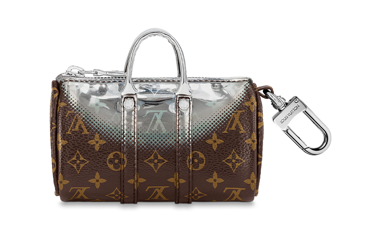 LOUIS VUITTON Небула мини косметичка держатель для ключей и подвеска для сумки металлик — фото 3