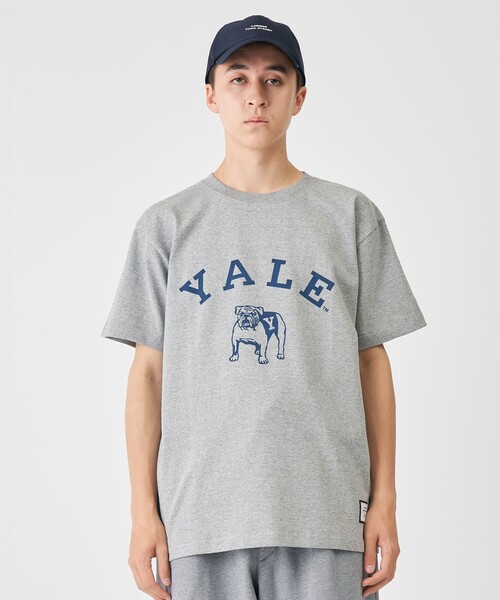 

Футболка унисекс коллаборация YALE × J.PRESS YORK STREET, светло-серая