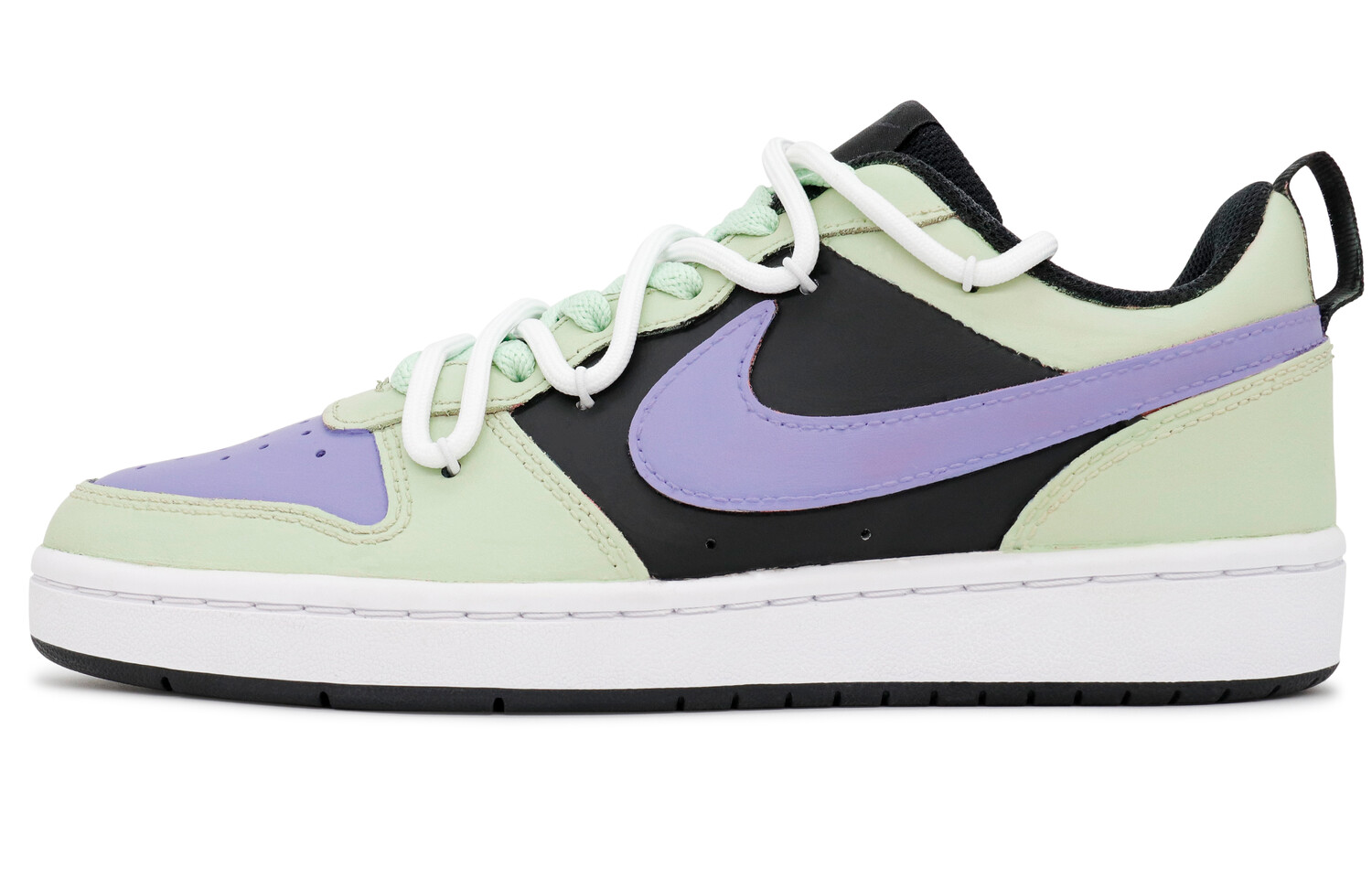 

Кроссовки Nike Court Borough Skateboarding Shoes Women's Low-top Purple/Green, цвет Avocado Girl