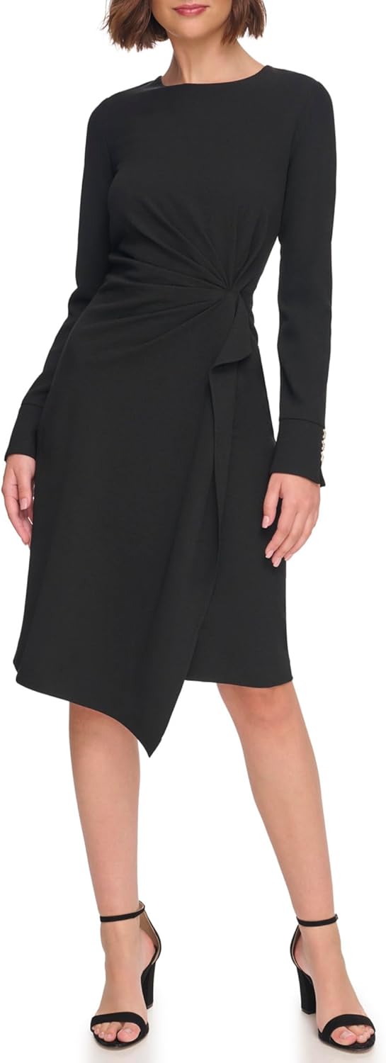 

Женская структурированная кофта Tommy Hilfiger Scuba Crepe с длинным рукавом, Black