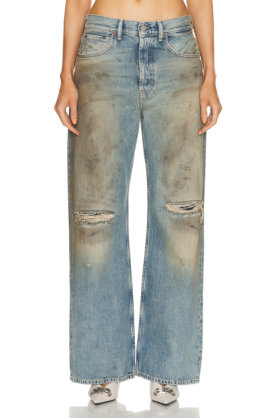 

Джинсы женские Acne Studios, цвет Mid Blue