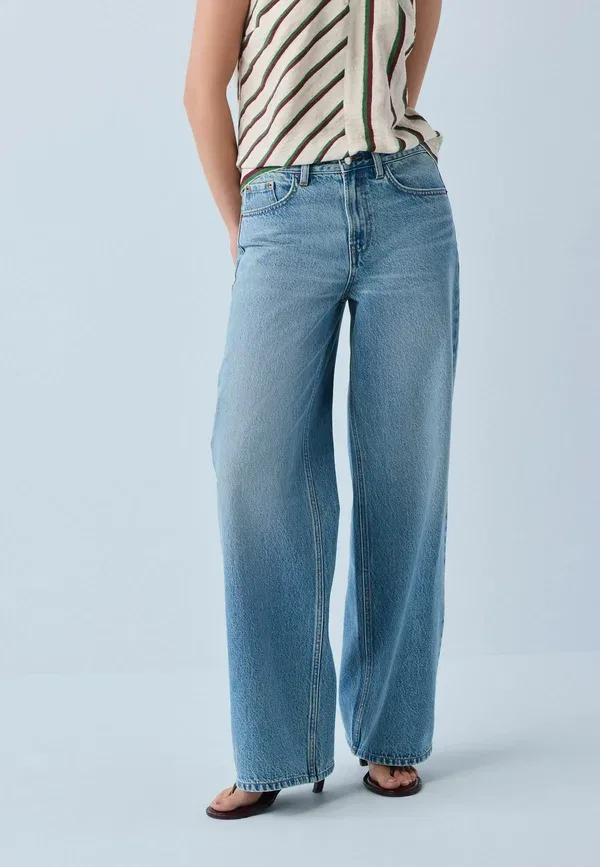 Джинсы Next Wide leg, средний синий