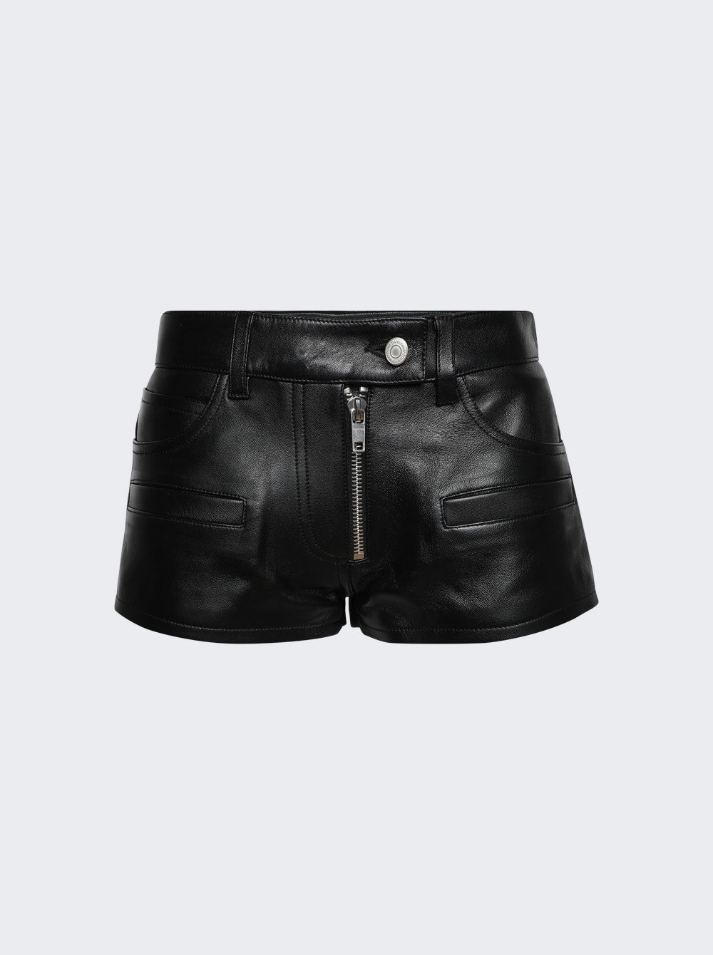 

Винтажные кожаные шорты CourrÃ¨ges, черный