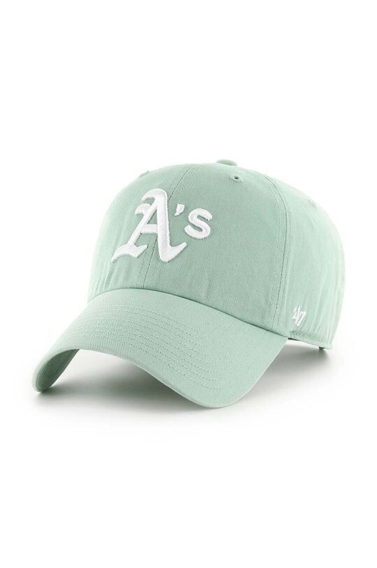 

Хлопковая бейсболка MLB Oakland Athletics 47brand, зеленый