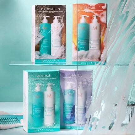 Поллитровый набор восстанавливающего шампуня и кондиционера, Moroccanoil — фото 3