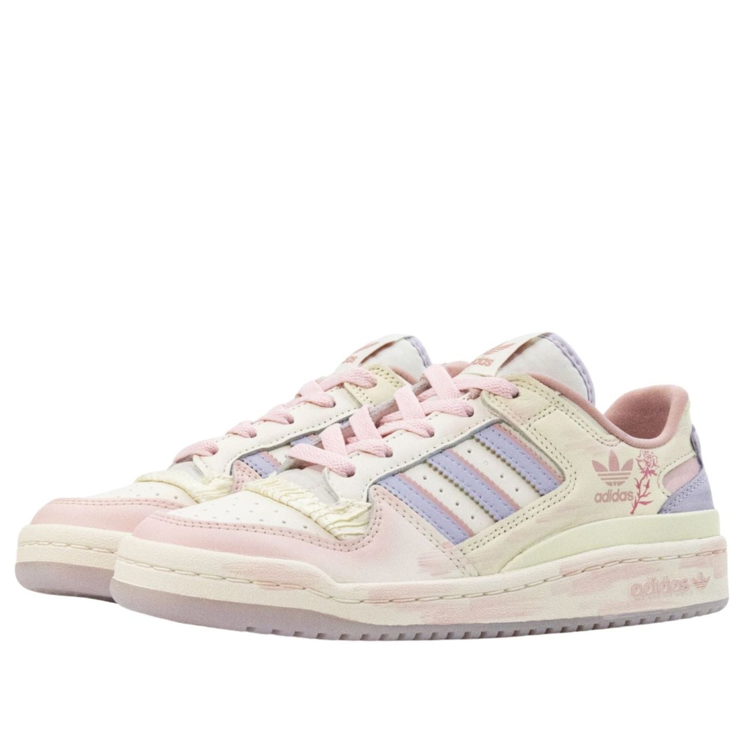 Кроссовки (WMNS) adidas Forum Low CL 'Cream Pink' — фото 3