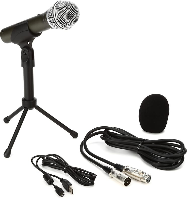 

Динамический микрофон Samson Q2U Recording Pack with USB/XLR Mic and HP20 Headphones