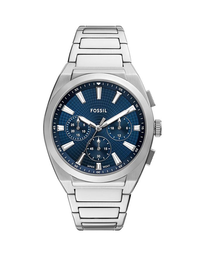 

Часы мужские Эверетта, 44 мм Fossil, синий