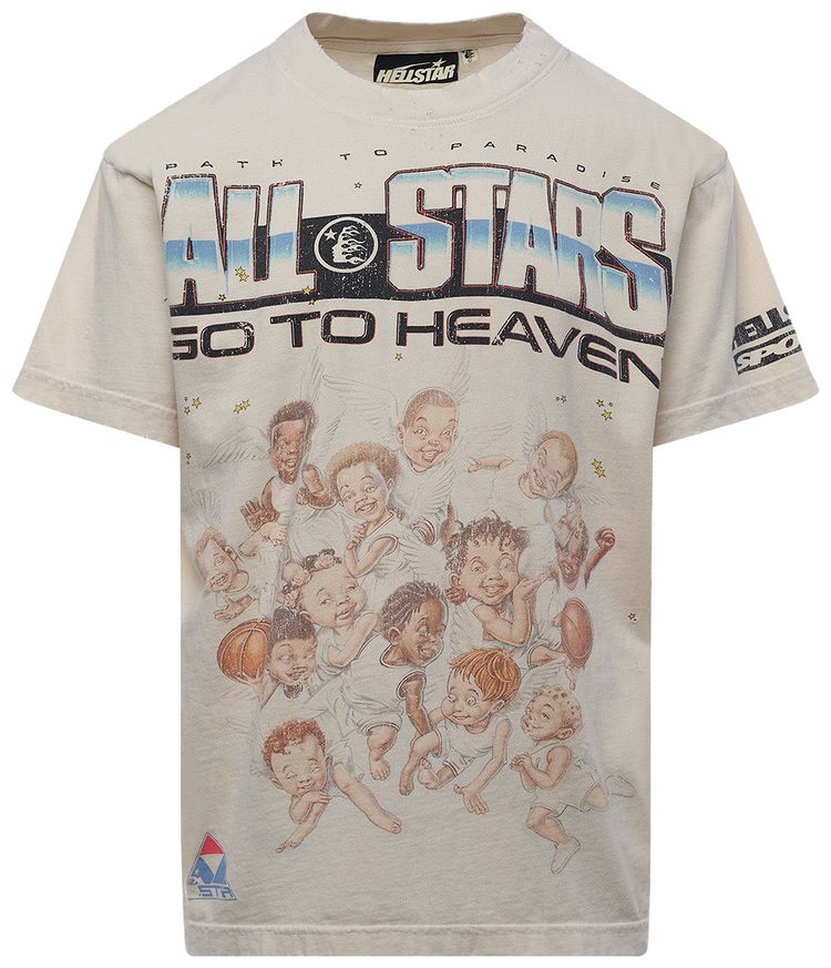 

Футболка Hellstar All Stars T-Shirt 'White', кремовый