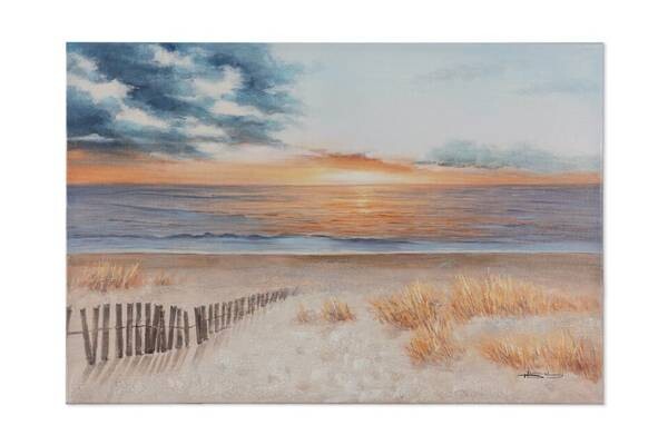 

Акриловая картина ручной работы KUNSTLOFT Sunset by the Sea цвет beige/multicolor