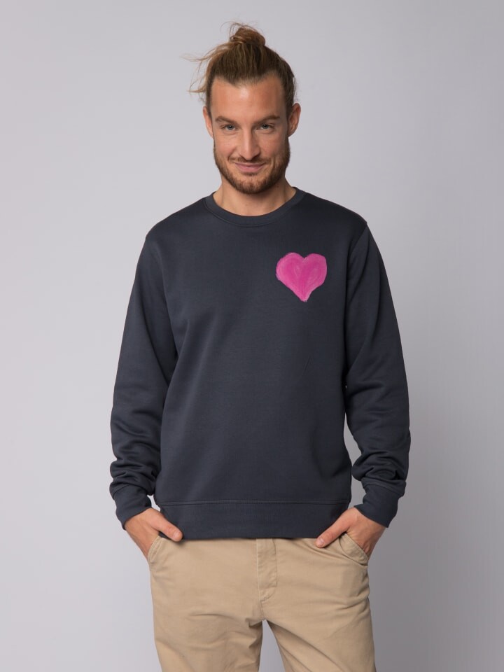 

Толстовка wat Apparel Pink Heart, цвет india ink grey