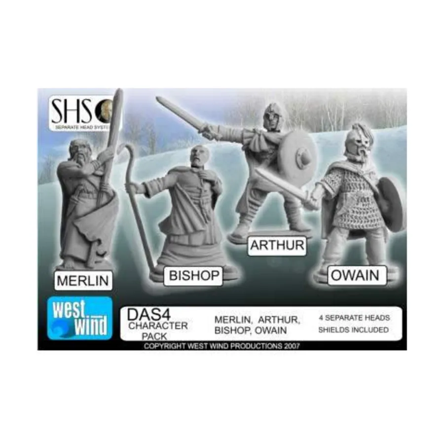 

Мерлин, Артур, Бишоп и Оуайн, Arthurians - Special Characters (28mm)