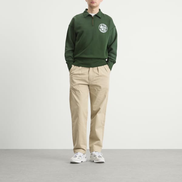 Толстовка Camp с застежкой-молнией на половину длины Polo Ralph Lauren, Grass Green — фото 4