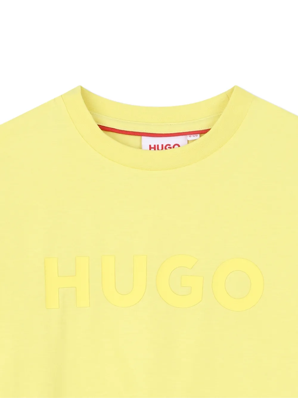 Футболка с короткими рукавами Hugo Kids, желтый — фото 3