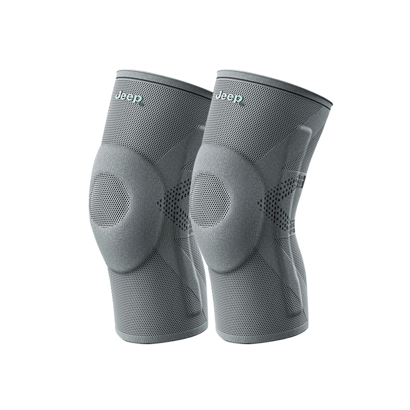 

Наколенники для пешего туризма, боевых искусств, йоги, альпинизма, баскетбола, тенниса, велоспорта, бега, велосипеда, унисекс Jeep, серый[2 pack]