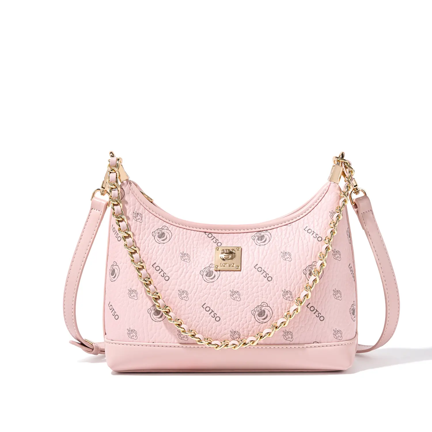 

Disney Сумка через плечо из ПВХ серии Strawberry Bear женская разноцветная, Peach Star Pink