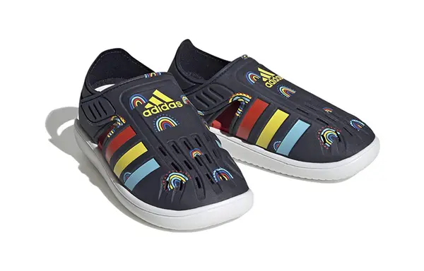 Кроссовки летние закрытые носки водные сандалии j Adidas, черный — фото 3
