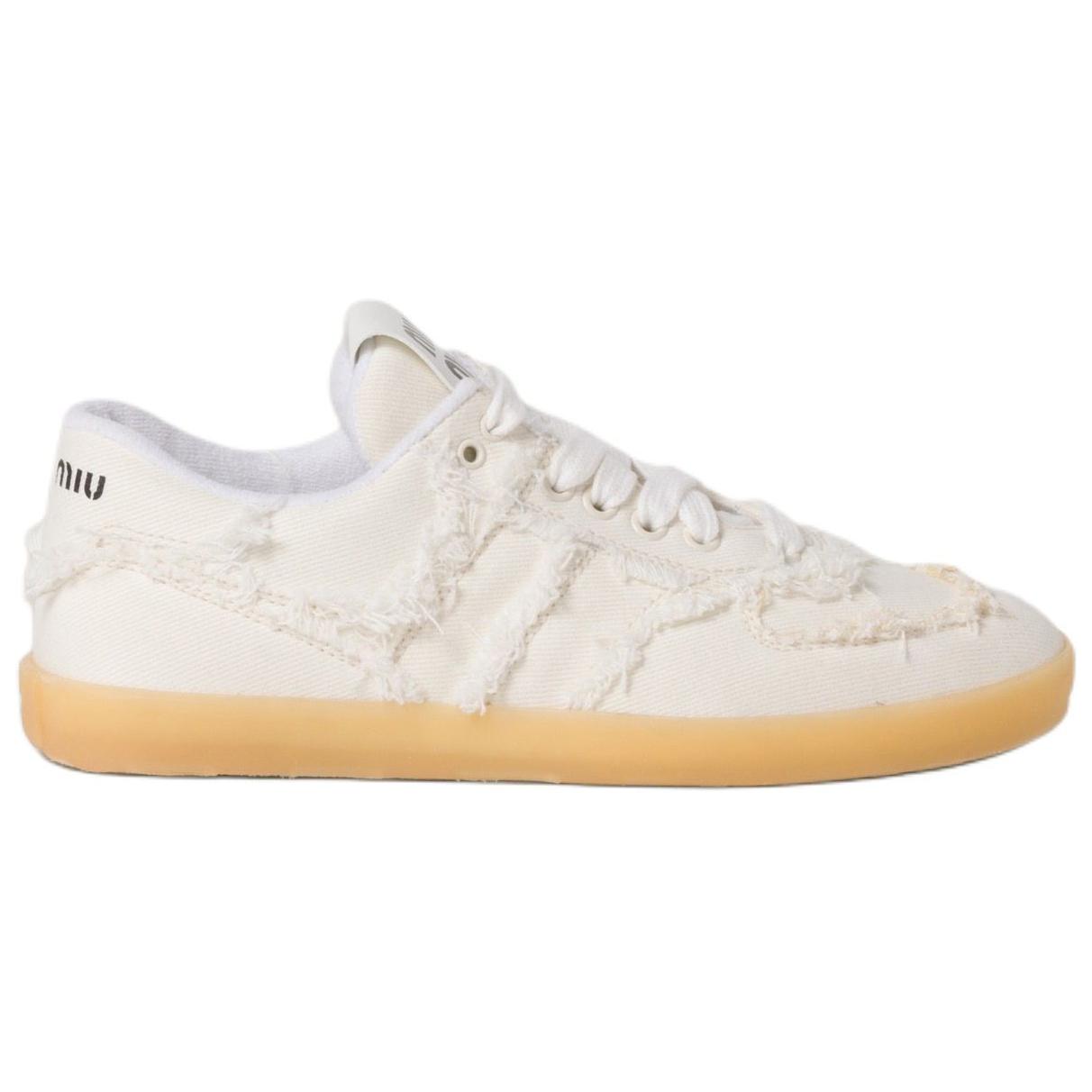 Низкие кеды для скейтбординга немецкие армейские тренировочные женские белые MIU MIU