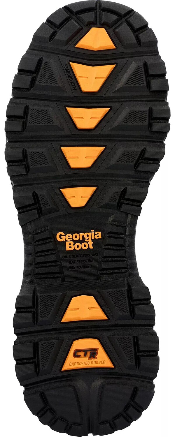 Georgia Boots Мужские водонепроницаемые рабочие ботинки без застежки 11 дюймов, коричневый — фото 2