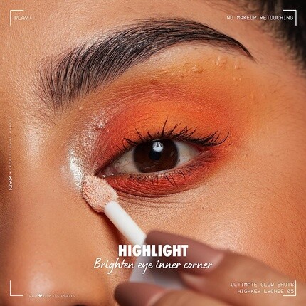 Жидкие тени для век Ultimate Glow Shots с витамином С и личи Highkey, Nyx Professional Makeup — фото 3
