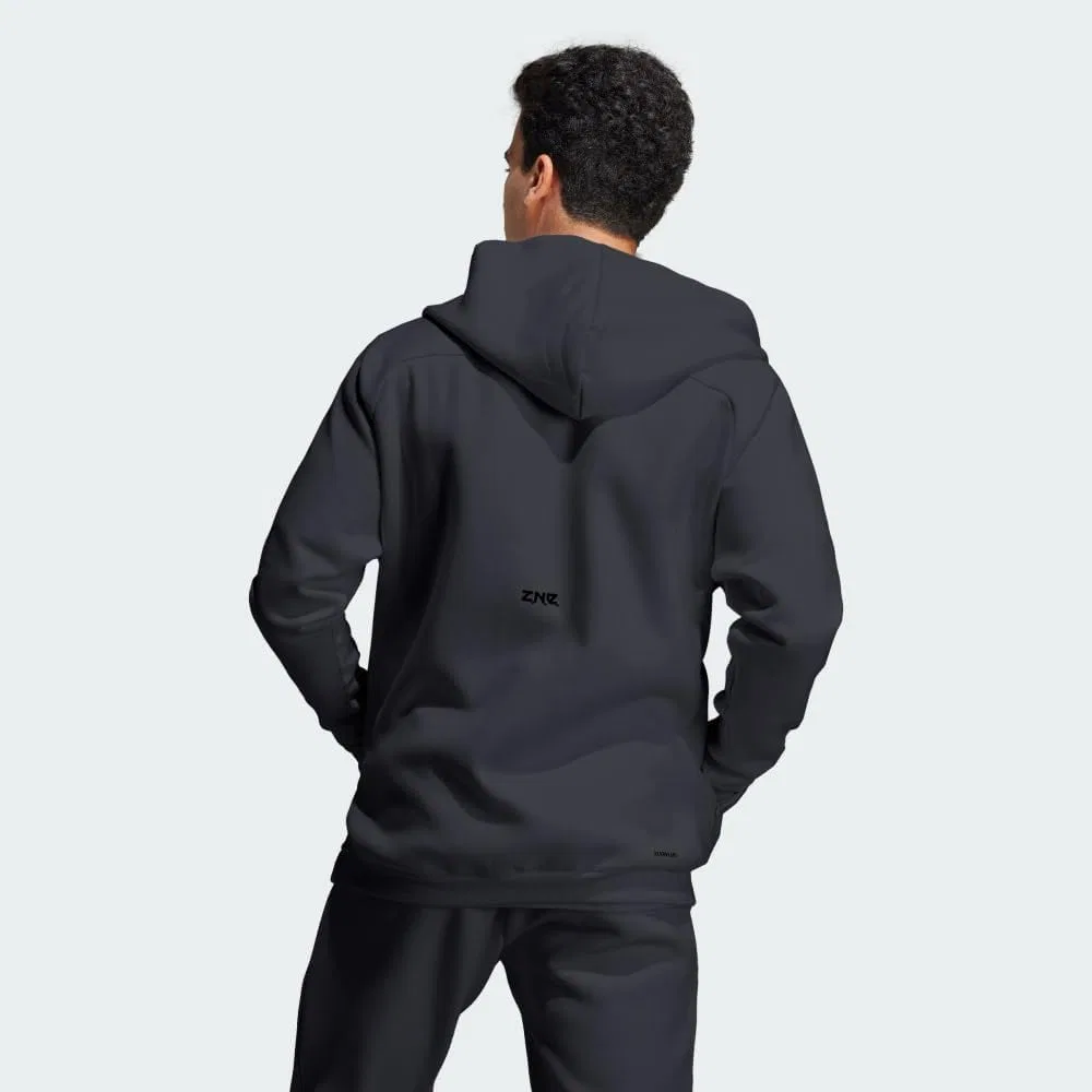 Мужская спортивная куртка adidas Zne Premium на молнии с капюшоном — фото 4