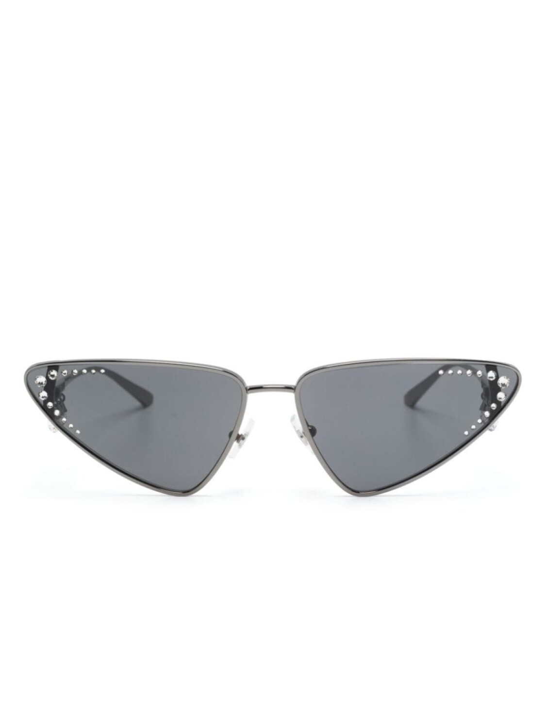 

Jimmy Choo Eyewear солнцезащитные очки JC2001B в оправе 'кошачий глаз', серебряный