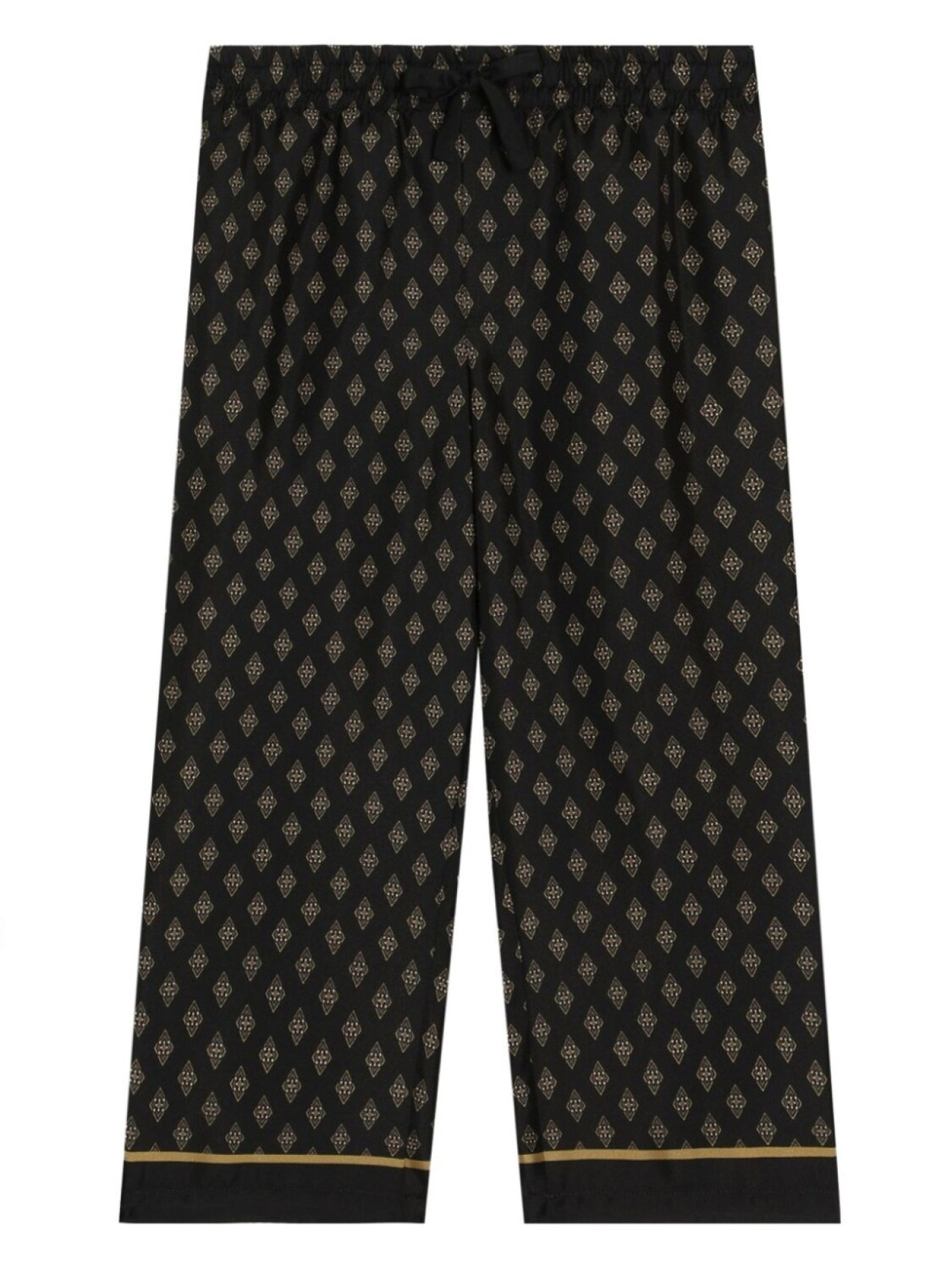 Спортивные штаны с геометрическим узором Dolce & Gabbana Kids, черный