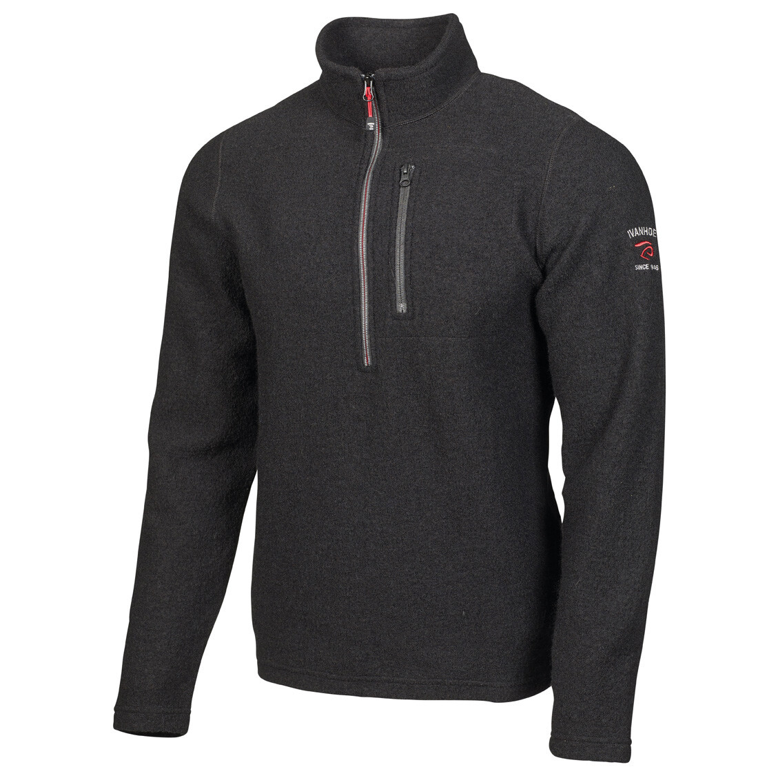 

Шерстяной свитер Ivanhoe Of Sweden Trille Half Zip, черный