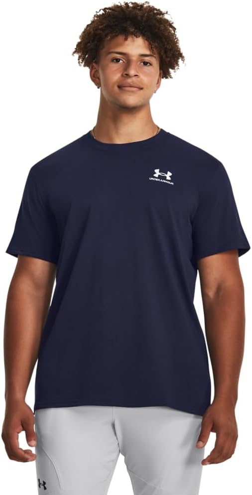 

Мужская футболка Under Armour с коротким рукавом из плотной ткани, (410) Midnight Navy/White, Белый, Мужская футболка Under Armour с коротким рукавом из плотной ткани, (410) Midnight Navy/White