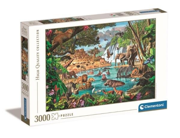 

Клементони, пазл, Африканский водопой, 3000 шт. Clementoni