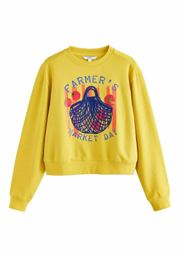 

Толстовка с принтом «фермерский рынок» стандартного кроя Next, Ochre Yellow, Желтый, Толстовка с принтом «фермерский рынок» стандартного кроя Next, Ochre Yellow