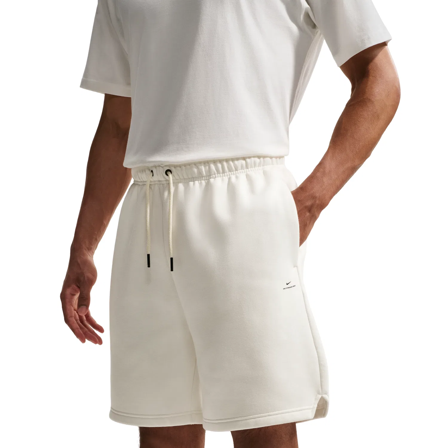 Шорты Nike Tech Fit Standard Issue Brush Fleece 8In Short 'Sail Pale Ivory' IU3281-133, белый