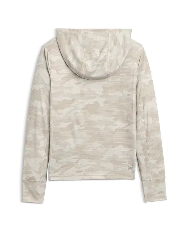 Детская толстовка с капюшоном с принтом Jeep Sun Tech Hoodie Tee Vineyard Vines, Camo — фото 2