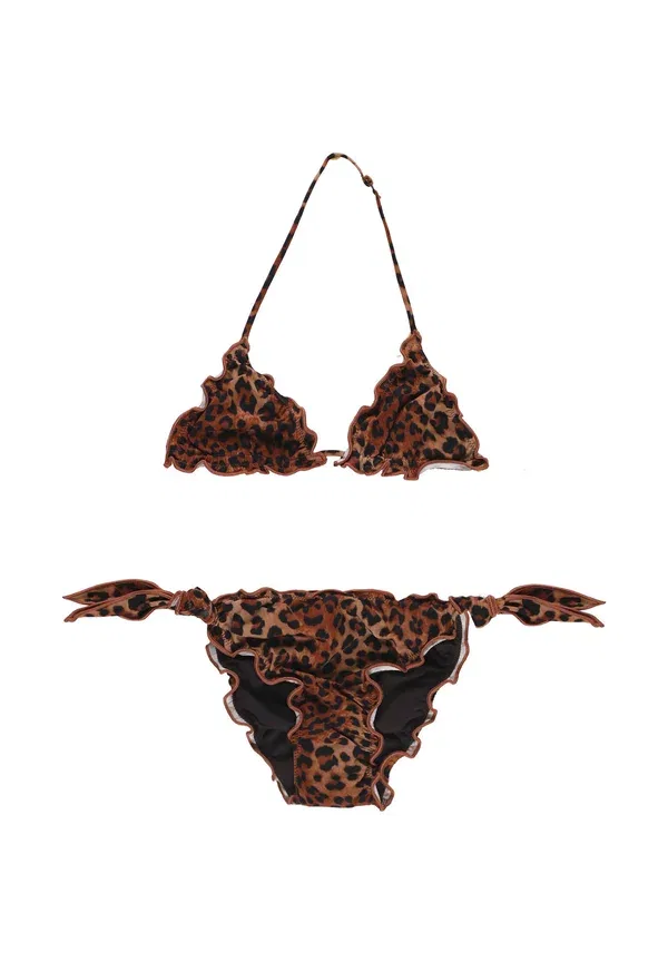 Купальник из полиамида и эластана Bikini cris Mc2 Saint Barth, Marrone, коричневый