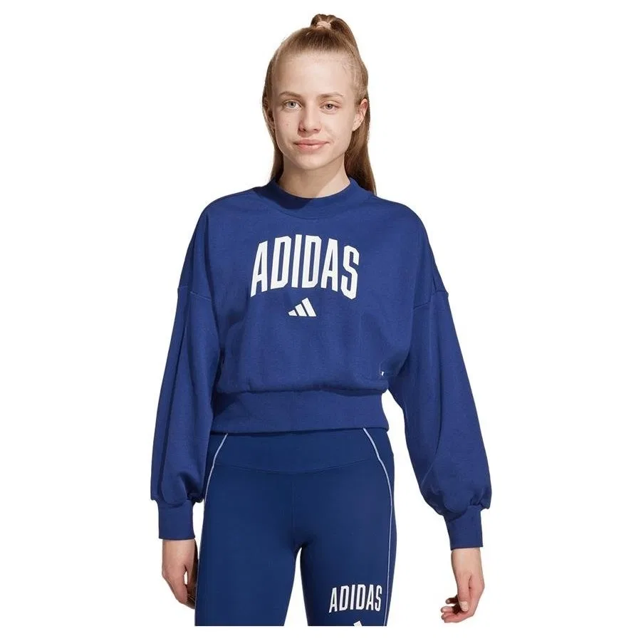 Детский свитшот с круглым вырезом JG CLGT FT SWT JM1535 adidas, Синий