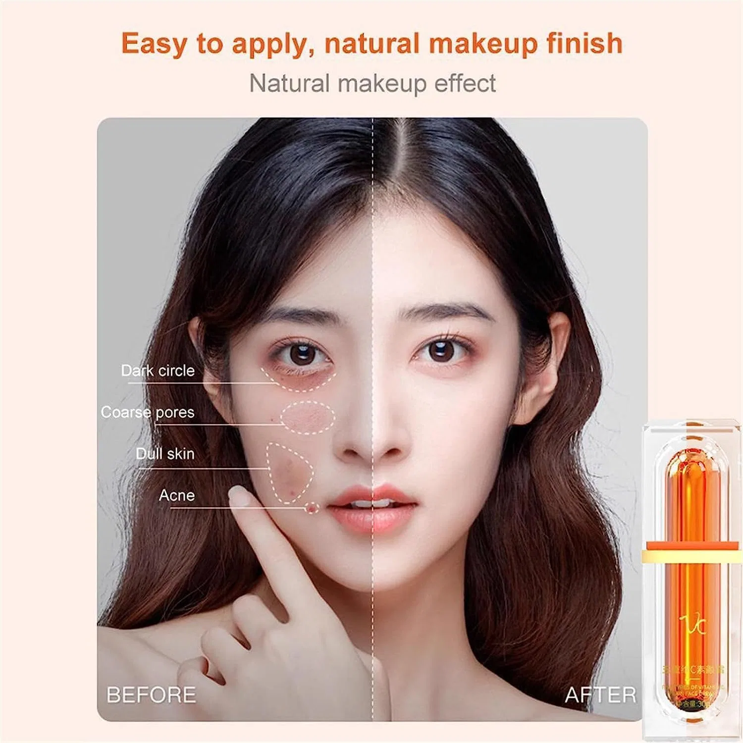 BB крем Five Vitamin C Tone-Up Cream, Wbietu, 30 г, 1 piece — фото 4